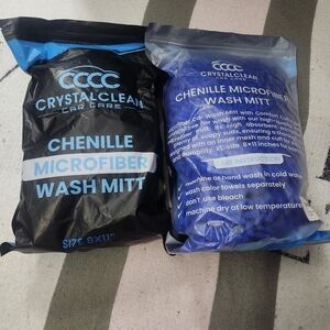 Crystal Clean Chenille Microfiber Wash Mitts